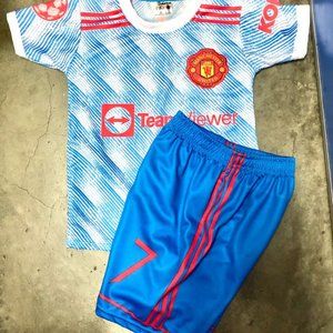 Manchester United Kids Blue & Red Matching Set